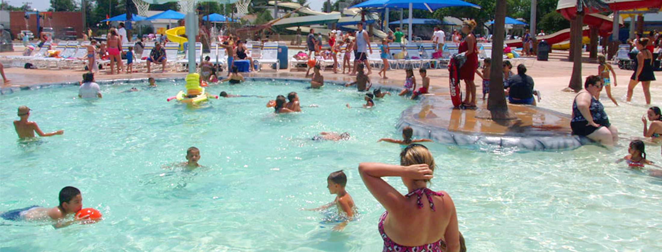 Adventure Bay Water Park guests swimming
